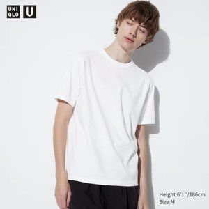 White Uniqlo U Crew Neck T-Shirt in Size Small